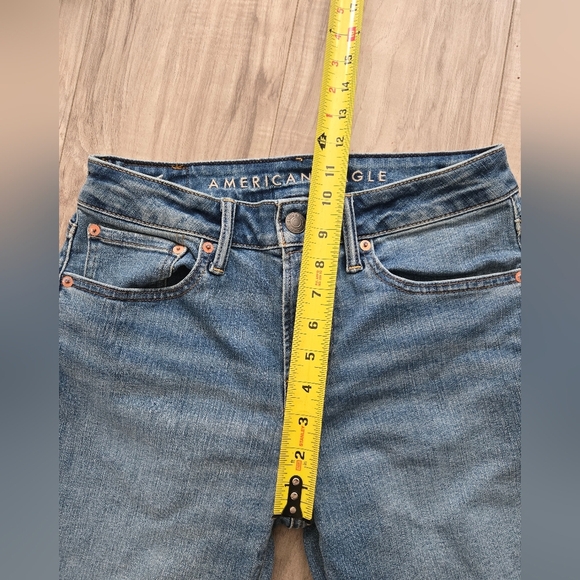 American Eagle Men's Blue Slim Straight Jeans- Size 29x30 - Picture 5 of 8
